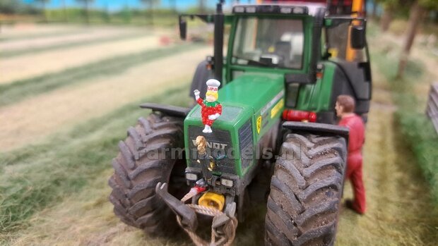 1x FLIPJE pop 16.7mm + Pr&eacute;-Cut Decal FLIPJE Rood/Wit   Materiaal RESIN,  Super Gedetailleerd &amp; BLANK geleverd 1:32