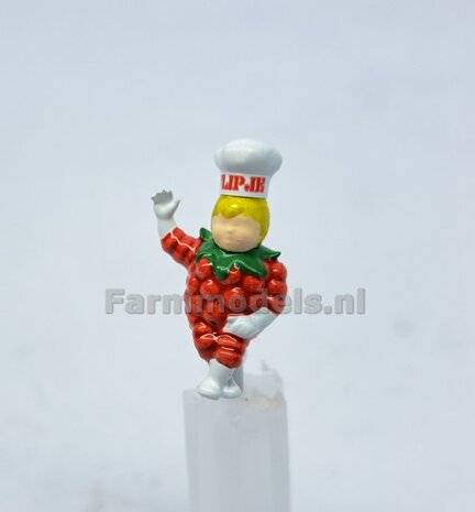 1x FLIPJE pop 16.7mm + Pr&eacute;-Cut Decal FLIPJE Rood/Wit   Materiaal RESIN,  Super Gedetailleerd &amp; BLANK geleverd 1:32