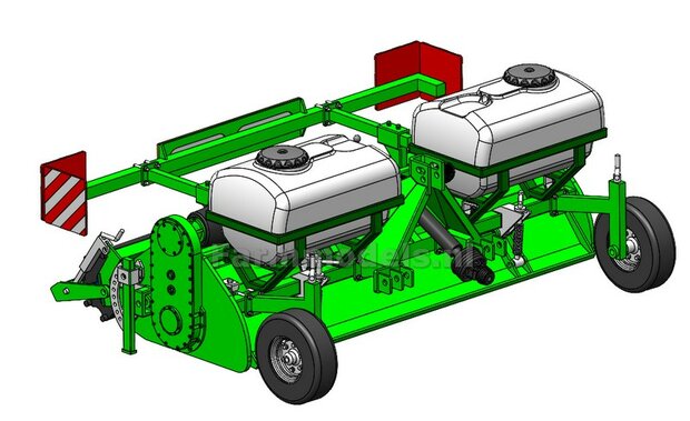 BOUWKIT: VERLICHTINGSBALK t.b.v. AVR MULTIVATOR HD frontfrees incl. Pr&eacute;-Cut decals  LET OP: BLANK geleverd, zelf in kleur zetten 1:32  LEVERBAAR BEGIN NOVEMBER 2025
