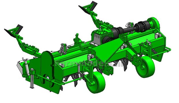 BOUWKIT:  AVR GE-Force HD 4 x 75 cm Rijenfrees LET OP: BLANK geleverd, zelf in kleur zetten 1:32  LEVERBAAR BEGIN NOVEMBER 2025