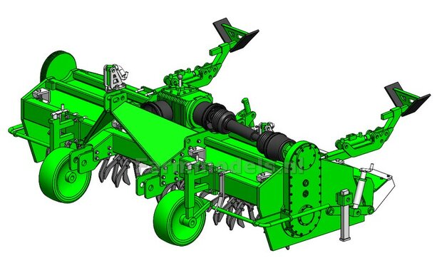 BOUWKIT:  AVR GE-Force HD 4 x 75 cm Rijenfrees LET OP: BLANK geleverd, zelf in kleur zetten 1:32  LEVERBAAR BEGIN NOVEMBER 2025