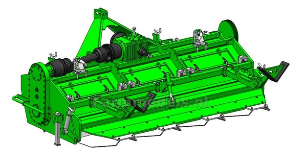 BOUWKIT:  AVR GE-Force HD 4 x 75 cm Rijenfrees LET OP: BLANK geleverd, zelf in kleur zetten 1:32  LEVERBAAR BEGIN NOVEMBER 2025