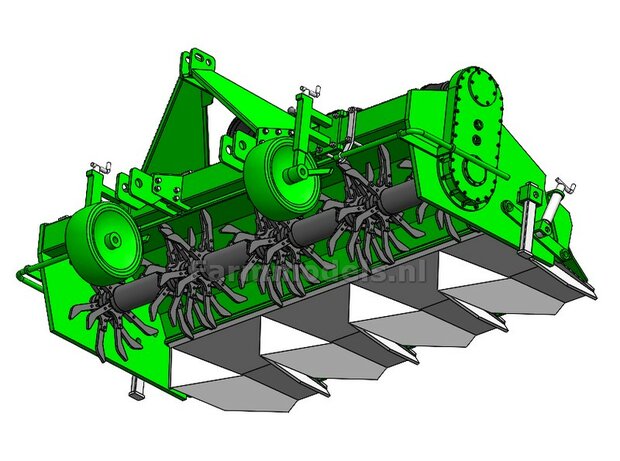 BOUWKIT:  AVR GE-Force HD 4 x 75 cm Rijenfrees LET OP: BLANK geleverd, zelf in kleur zetten 1:32  LEVERBAAR BEGIN NOVEMBER 2025