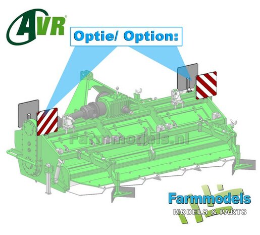 4x BREEDTESCHILDEN met verlichting t.b.v. AVR GeForce incl. Pr&eacute;-Cut decals  LET OP: BLANK geleverd, zelf in kleur zetten 1:32  LEVERBAAR BEGIN NOVEMBER 2025