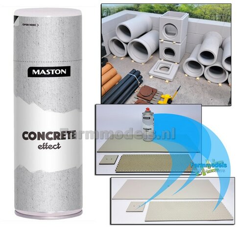 Tip: Wist je dat,....onze Concrete betonlook spuitbus,.. perfect met onze Farmmodels items,..