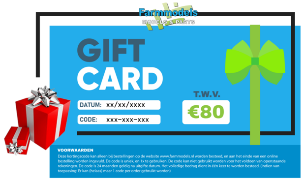 80 Euro Cadeaubon