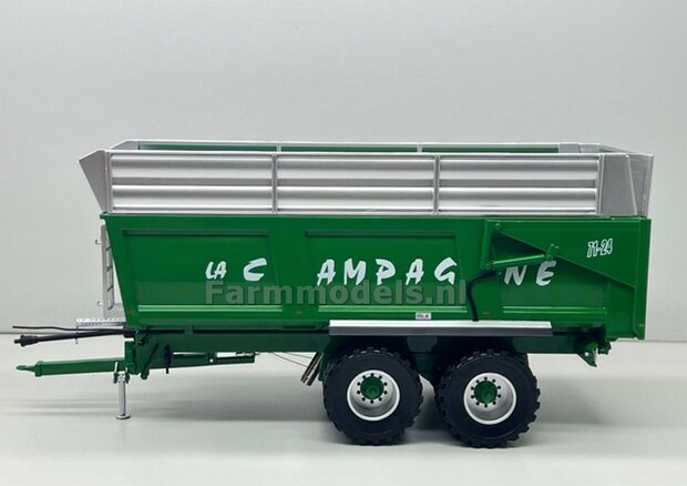 La Campagne 71-24 - kiepwagen GROEN LIM. ED. 2000 stuks 1:32 Replicagri REP278    VERWACHT NOVEMBER 2025/EXPECTED NOVEMBER 2025