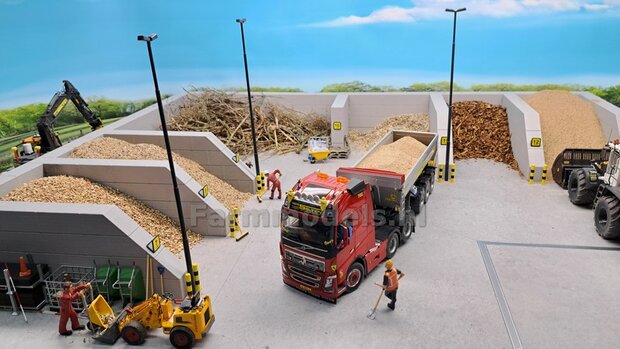 2x STAPELBLOK 1x2 NOKKEN   Afmeting blok: 12.5 x 25 x 25mm   Materiaal GRIJS KUNSTSTOF, BLANK Geleverd  1:32    