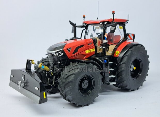 BOUWKIT: SUER 2400kg SCHUIFGEWICHT  85.5mm breed. Resin ZWART GESPOTEN + Kunststof Trekhaak ALUMINIUM Gespoten + diverse stickers o.a. SLIJTPLAAT + 2x pinnen 1:32