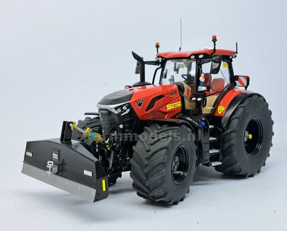 BOUWKIT: SUER 2400kg SCHUIFGEWICHT  85.5mm breed. Resin ZWART GESPOTEN + Kunststof Trekhaak ALUMINIUM Gespoten + diverse stickers o.a. SLIJTPLAAT + 2x pinnen 1:32