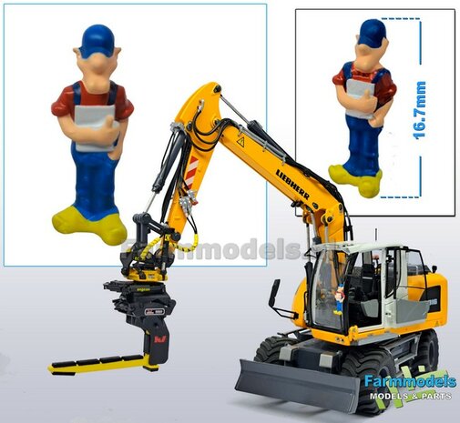 1x OPA pop 16.7mm  Super Gedetailleerd Resin, Handgeschilderd geleverd op kleur 1:32