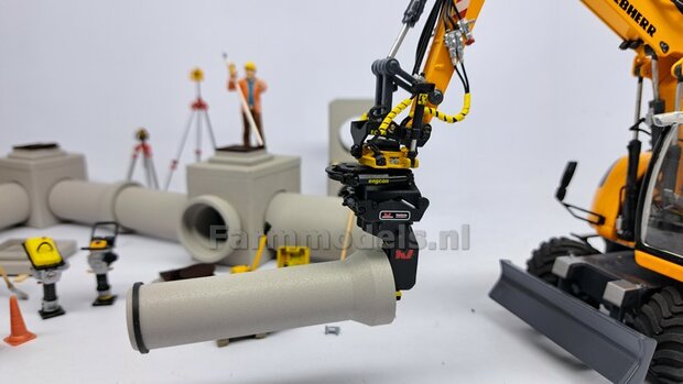 1x RIOOLBUIS  (Binnenmaat 1:1 = &Oslash;500mm)  Materiaal RESIN, BLANK Geleverd  1:32    