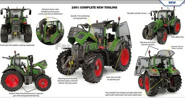 Fendt 516 Vario - 2026 + FREE GIFT VOORRUIT STICKERSET 1:32 Universal Hobbies UH6740    SNEL LEVERBAAR/AVAILABLE SOON  