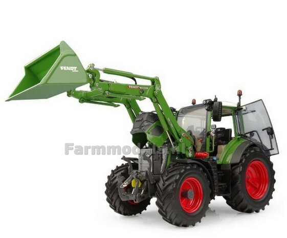DEALER VERSIE Fendt 515 Vario GEN 4 + afneembare voorlader met bak - 2026 + FREE GIFT VOORRUIT STICKERSET 1:32 Universal Hobbies 
