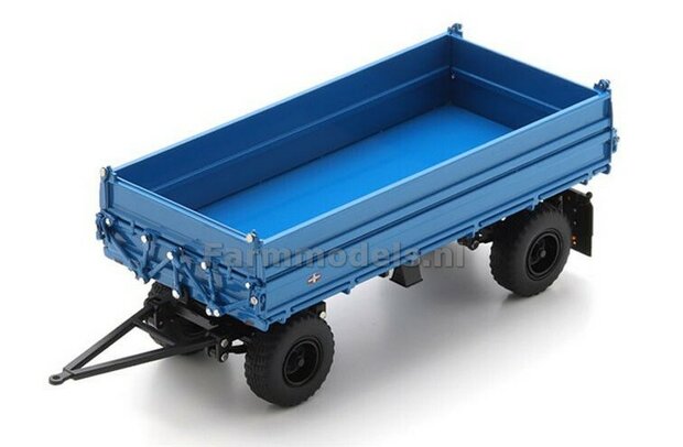 Fortschritt HW 80 HA 4-wielige aanhanger BLAUW SCHUCO/MINIMAX S090040     LEVERBAAR 2026/AVAILABLE 2026