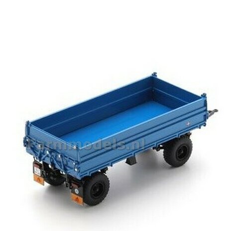 Fortschritt HW 80 HA 4-wielige aanhanger BLAUW SCHUCO/MINIMAX S090040     LEVERBAAR 2026/AVAILABLE 2026