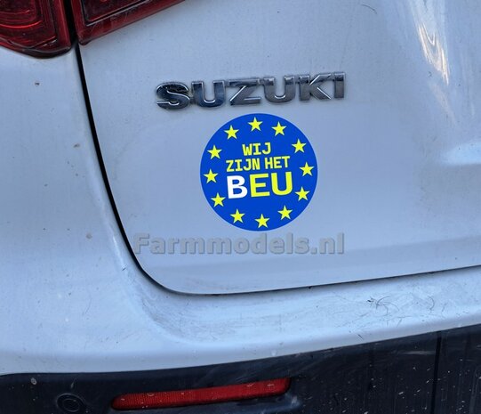 1x WIJ ZIJN HET B-EU sticker &Oslash;10cm