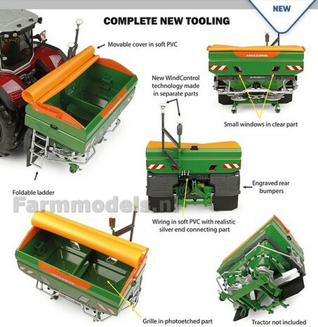 Amazone ZA-TS 4201 Ultra kunstmest strooier 1:32 Universal Hobbies UH6801    SNEL LEVERBAAR/AVAILABLE SOON 