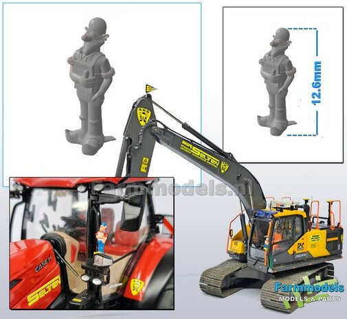 1x OPA pop 12.6mm  Super Gedetailleerd Resin &amp; BLANK geleverd, zelf in de gewenste kleur te zetten 1:32