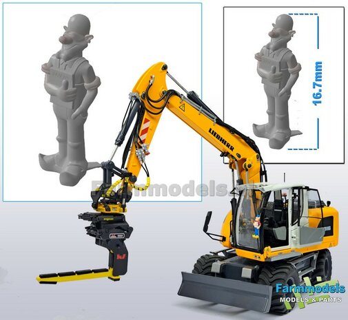 1x OPA pop 16.7mm  Super Gedetailleerd Resin &amp; BLANK geleverd, zelf in de gewenste kleur te zetten 1:32