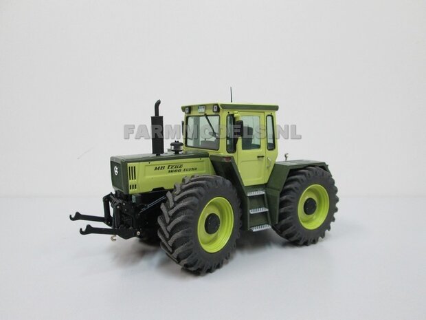 &Oslash; 53.8 mm: 2x MB TRAC 1600 Inlegring/ velgverbreder BLANK geleverd + Brede vooras Banden voor MB trac 1600 1:32           