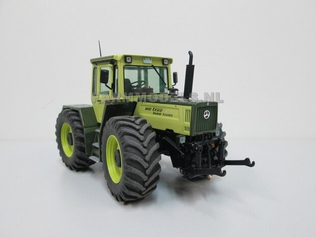 &Oslash; 53.8 mm: 2x MB TRAC 1600 Inlegring/ velgverbreder BLANK geleverd + Brede vooras Banden voor MB trac 1600 1:32           