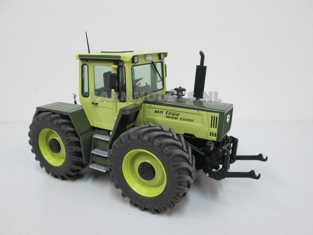 &Oslash; 53.8 mm: 2x MB TRAC 1600 Inlegring/ velgverbreder BLANK geleverd + Brede vooras Banden voor MB trac 1600 1:32           