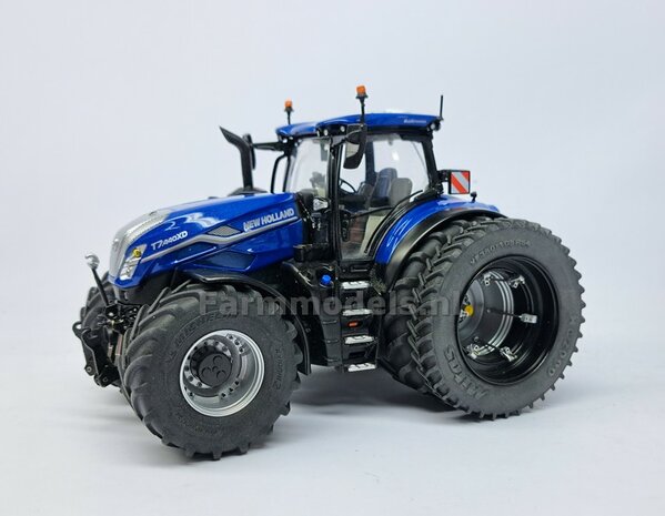 &Oslash; 54.8 x 25.8 mm: CASE-STEYR-NH: 2x Michelin Axiobib2 Banden + Resin Velgen ALU-METALIC gespoten geleverd 1:32  Farmmodels Prem. Line Series 