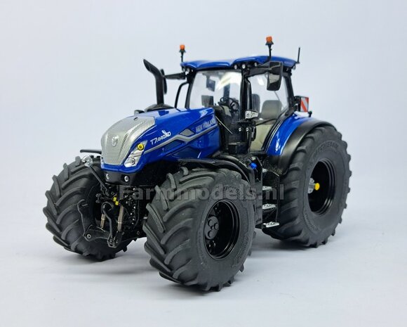 &Oslash; 54.8 x 25.8 mm: CASE-STEYR-NH: 2x Michelin Axiobib2 Banden + Resin Velgen ZWART GLANS gespoten geleverd 1:32  Farmmodels Prem. Line Series 