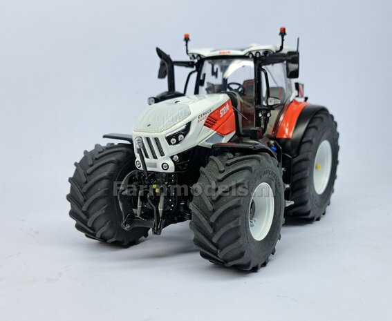 &Oslash; 54.8 x 25.8 mm: CASE-STEYR-NH: 2x Michelin Axiobib2 Banden + Resin Velgen WIT GLANS gespoten geleverd 1:32  Farmmodels Prem. Line Series 
