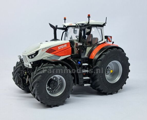 &Oslash; 70.3 x 30.4 mm: CASE-STEYR-NH: 2x Michelin Axiobib2 Banden + Resin Velgen ALU-METALIC gespoten geleverd 1:32  Farmmodels Prem. Line Series 