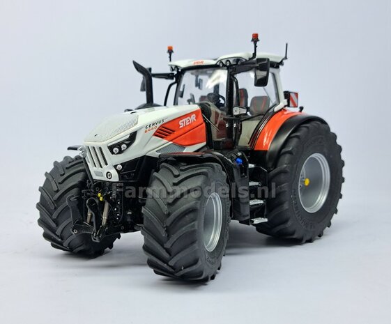 &Oslash; 70.3 x 30.4 mm: CASE-STEYR-NH: 2x Michelin Axiobib2 Banden + Resin Velgen ALU-METALIC gespoten geleverd 1:32  Farmmodels Prem. Line Series 