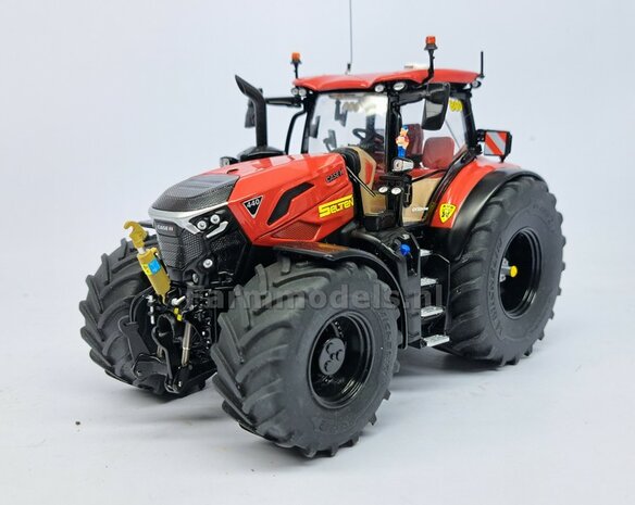&Oslash; 70.3 x 30.4 mm: CASE-STEYR-NH: 2x Michelin Axiobib2 Banden + Resin Velgen ZWART GLANS gespoten geleverd 1:32  Farmmodels Prem. Line Series 