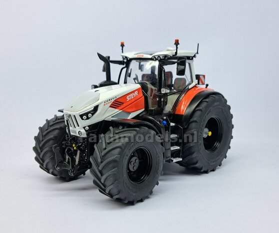 &Oslash; 70.3 x 30.4 mm: CASE-STEYR-NH: 2x Michelin Axiobib2 Banden + Resin Velgen ZWART GLANS gespoten geleverd 1:32  Farmmodels Prem. Line Series 