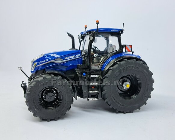 &Oslash; 70.3 x 30.4 mm: CASE-STEYR-NH: 2x Michelin Axiobib2 Banden + Resin Velgen ZWART GLANS gespoten geleverd 1:32  Farmmodels Prem. Line Series 
