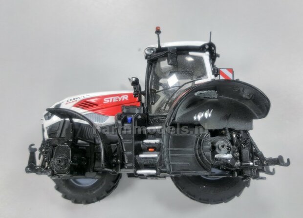 &Oslash; 70.3 x 30.4 mm: CASE-STEYR-NH: 2x Michelin Axiobib2 Banden + Resin Velgen ZWART GLANS gespoten geleverd 1:32  Farmmodels Prem. Line Series 