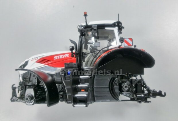 &Oslash; 70.3 x 30.4 mm: CASE-STEYR-NH: 2x Michelin Axiobib2 Banden + Resin Velgen WIT GLANS gespoten geleverd 1:32  Farmmodels Prem. Line Series 