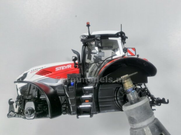 &Oslash; 70.3 x 30.4 mm: CASE-STEYR-NH: 2x Michelin Axiobib2 Banden + Resin Velgen WIT GLANS gespoten geleverd 1:32  Farmmodels Prem. Line Series 