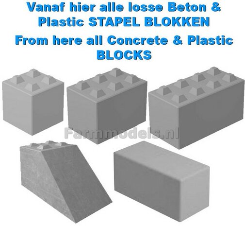 Vanaf hier alle LOSSE BETON STAPEL BLOKKEN 1:32    