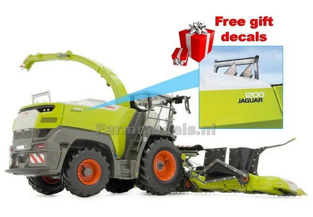 Claas Jaguar 1090 + Orbis 10500 Nu incl. typenr. 1200 ITD (= Sticker zonder folie) 1:32 MM2508   