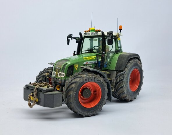 &Oslash; 65.6 x 28.5 mm: Fendt 926/930 WeiseToys: 2x Brede Achteras banden + velgen BLANK geleverd 1:32 Custom Line Series