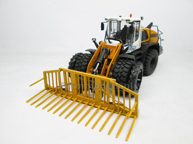 &Oslash; 50.5 mm: CLAAS TORION Wiking: 2x Dubbellucht Shovel banden + Alu. velgen CLAAS ORANJE, passen in de standaard velgen shovel Wiking  1:32         