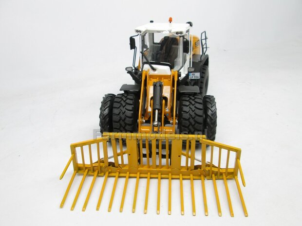 &Oslash; 50.5 mm: CLAAS TORION Wiking: 2x Dubbellucht Shovel banden + Alu. velgen CLAAS ORANJE, passen in de standaard velgen shovel Wiking  1:32         