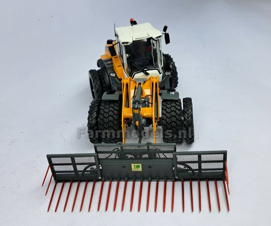 &Oslash; 47.3 mm: LIEBHERR 546: 2x brede Shovel banden + ALUMINIUM velgen BLANK geleverd geschikt voor LIEBHERR AT 1:32  