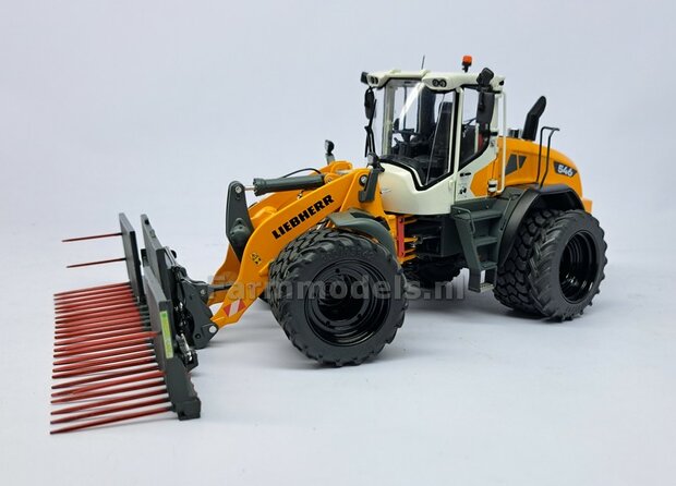 &Oslash; 47.3 mm: LIEBHERR 546: 2x brede Shovel banden + ALUMINIUM velgen BLANK geleverd geschikt voor LIEBHERR AT 1:32  
