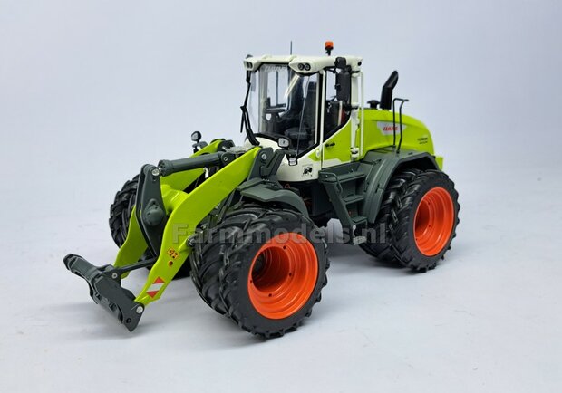 &Oslash;50.3 mm: CLAAS TORION 1611 AT: 2x ALU. DUBBELLUCHT Velgen CLAAS ORANJE Geleverd + banden passend in originele velgen CLAAS TORION AT 1:32