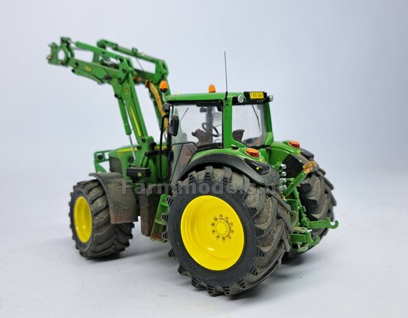 &Oslash; 47 mm: JD 6930-7430 WIKING: 2x Trelleborg Banden met RESIN Velgen BLANK geleverd  1:32   Farmmodels Custom Line Series  