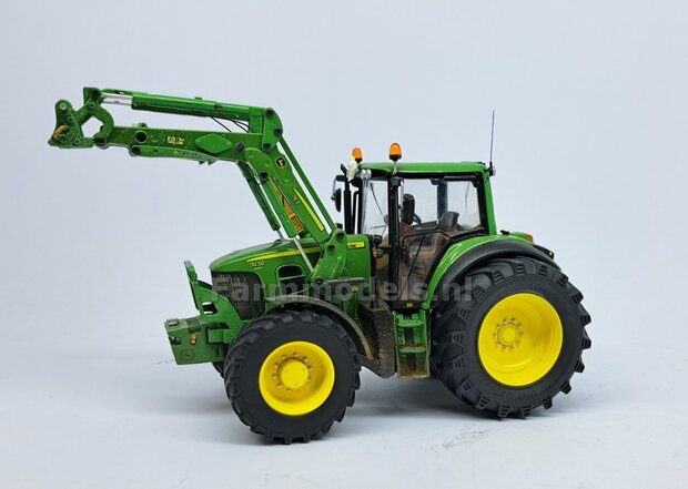 &Oslash; 61.5 mm: JD 6930/ 7430 Wiking: 2x Trelleborg Banden met RESIN Velgen BLANK geleverd 1:32   Farmmodels Custom Line Series  