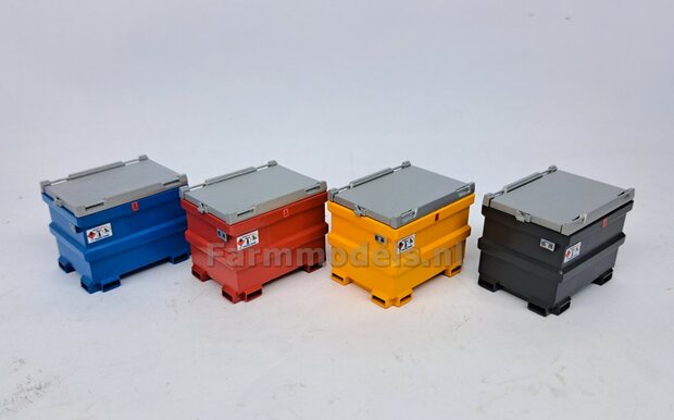 BOUWKIT: TOLSMA DIESELTANK 995L 3D Geprint RESIN, BLANK geleverd incl. Pr&eacute;-Cut Decal stickerset  1:32    