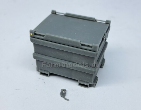 BOUWKIT: TOLSMA DIESELTANK "DELUXE"  995L 3D Geprint RESIN, BLANK geleverd incl. Pr&eacute;-Cut Decal stickerset  1:32    